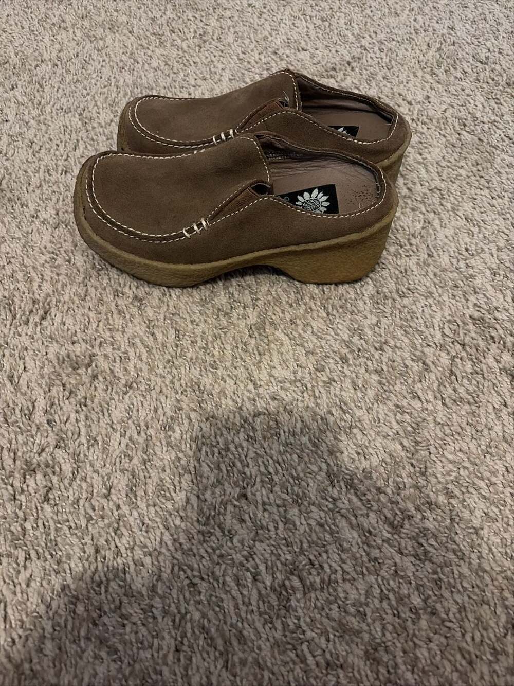 Yellow Box Suede Moccasin Slip-On Clogs